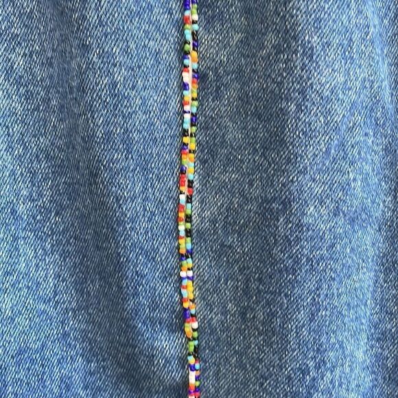 VINTAGE ZANADI BEADED AND EMBROIDERED HIGH RISE JEANS - Picture 13 of 13